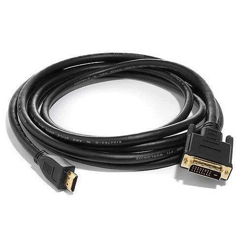 8ware 3m HDMI to DVI - D Adapter Converter Cable - Male to Male 30AWG Gold Plated PVC Jacket for PS4 PS3 Xbox 360 Monitor PC Computer Projector DVD - CCTV Guru