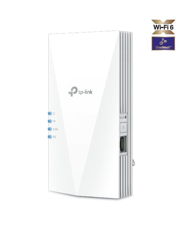 TP - Link RE500X AX1500 Wi - Fi Range Extender, WIFI6, OneMesh, Whole Home Coverage, AP Mode, Gigabit Ethernet Port - CCTV Guru
