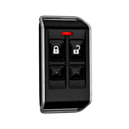 Bosch RFKF - FBS Radion Series Wireless Encrypted Key Fob Transmitter Deluxe Black Case 4 Button Suits RFRC - STR2 RF3212E & B810 Receivers 433MHz Takes 1 X CR2032 Battery - CCTV Guru