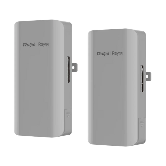 Ruijie Reyee RG-EST310V2 5GHz wireless bridge pair kit — two pre-paired units for a 1KM CCTV point-to-point link