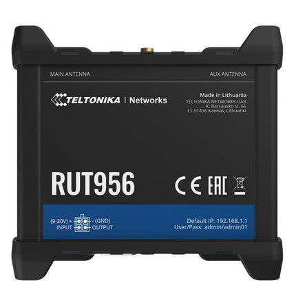 Teltonika RUT956 - dual - SIM cellular 4G LTE, WAN failover, with 4x Ethernet ports, GPS, an I/O connector block - CCTV Guru