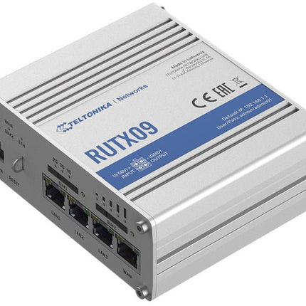 Teltonika RUTX09 - Instant LTE Failover | Reliable and Secure CAT6 Dual SIM 4G LTE Router/Firewall, Gigabit Ethernet, Location Tracking with GNSS/GPS - CCTV Guru