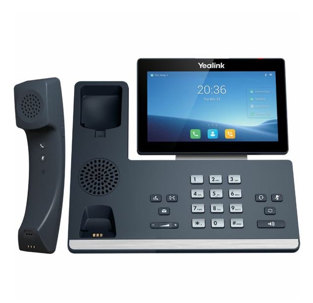 Yealink T58WP 16 Line IP HD Android Phone, colour touch screen, BT Handset (BTH58), HD voice, Dual Gig Ports, Built in Bluetooth & WiFi, USB 2.0 Port - CCTV Guru