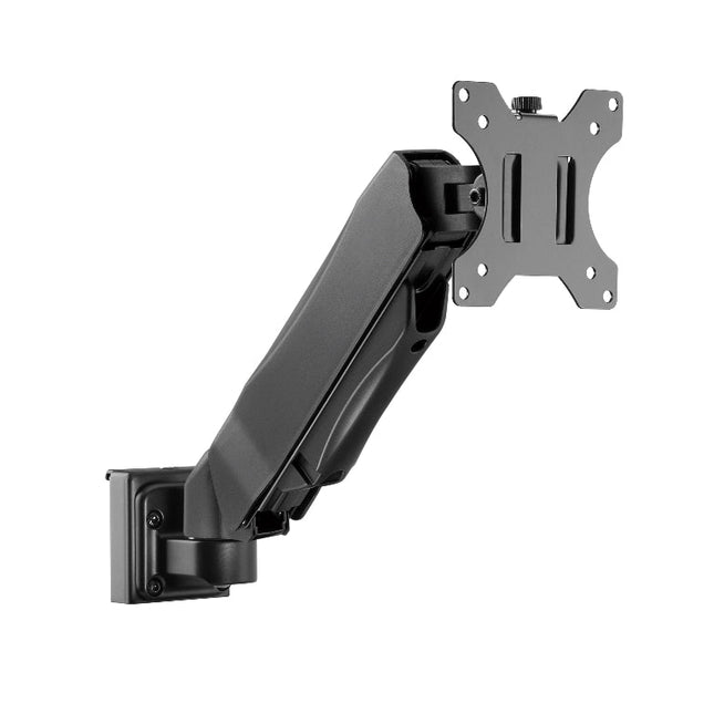 Brateck Slatwall Gas Spring Monitor Arm, Effortless Monitor Height Adjustment with Gas Spring, for 13' - 27' Screen, Up to 6.5kg/Screen (LS) - CCTV Guru