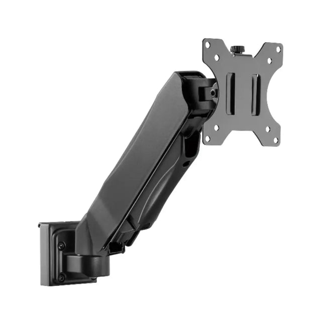 Brateck Slatwall Gas Spring Monitor Arm, Effortless Monitor Height Adjustment with Gas Spring, for 13' - 27' Screen, Up to 6.5kg/Screen (LS) - CCTV Guru