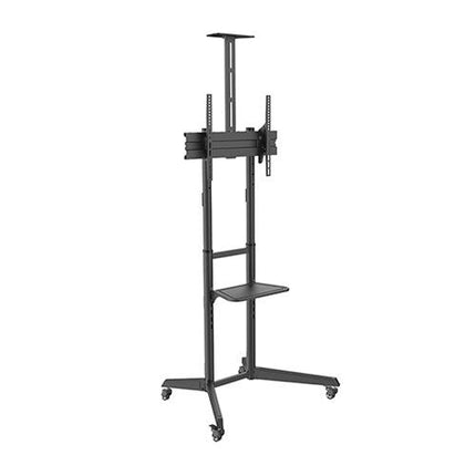 Brateck Versatile & Compact Steel TV Cart with top and center shelf for 37' - 70' TVs Up to 50kg VESA 100x100,200x100,200x200,300x200,300x300,400x300,40 - CCTV Guru