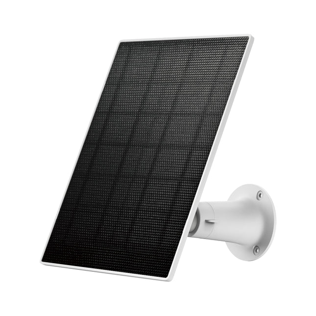 Close-up of the 360-degree adjustable wall mounting bracket attached to the back of the Tapo A202 solar panel.