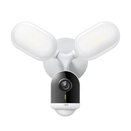 Tapo C720 Smart Floodlight Camera by TP-Link against a clean background, showing the dual floodlights and security camera lens.