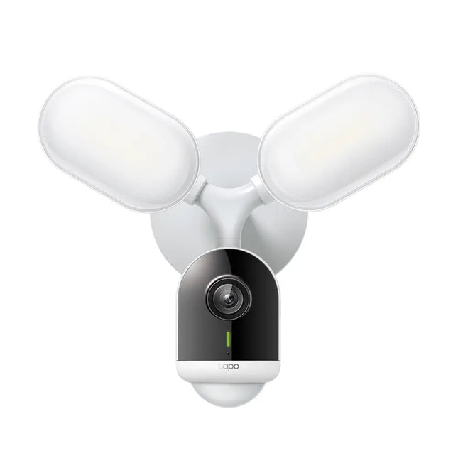 Tapo C720 Smart Floodlight Camera by TP-Link against a clean background, showing the dual floodlights and security camera lens.