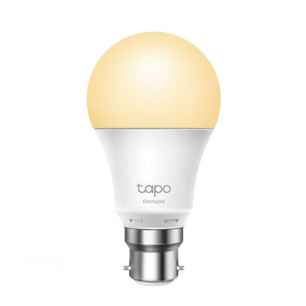 TP - Link Tapo L510B Smart Light Bulb Bayonet Fitting Dimmable, No Hub Required, Voice Control, Schedule & Timer 2700K 8.7W 2.4 GHz 802.11b/g/n - CCTV Guru