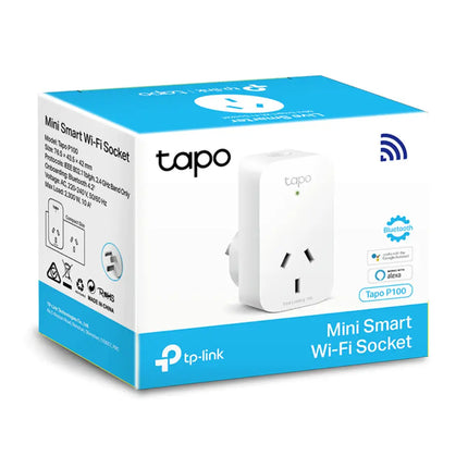 A lamp connected to a Tapo P100 Mini Smart Wi-Fi Socket being controlled via a smartphone app.