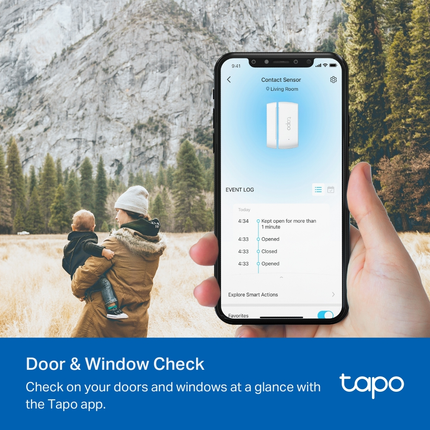 Tapo T110 TP-Link intelligent contact sensor for home automation.
