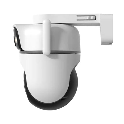 Front view of the TP-Link TC47 camera with active built-in spotlights for full-color night vision.