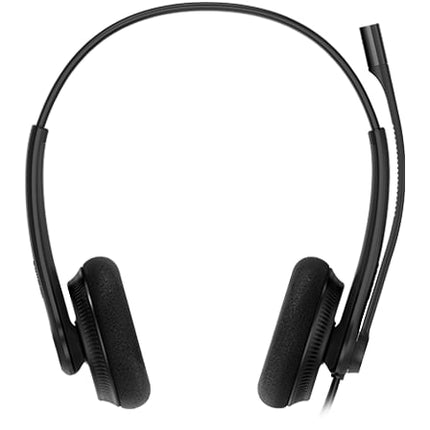 Yealink UH34 Lite Dual Ear Wideband Noise Cancelling Microphone - USB Connection, Foam Ear Cushions, Designed for Microsoft Teams - CCTV Guru