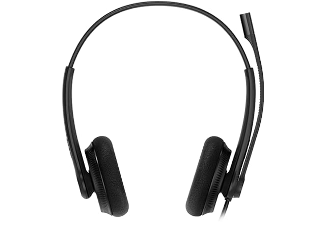 Yealink UH34 Lite Dual Ear Wideband Noise Cancelling Microphone - USB Connection, Foam Ear Cushions, Designed for Microsoft Teams - CCTV Guru