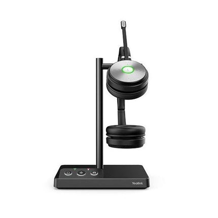 Yealink WH62 Dual UC TEAMS DECT Wirelss Headset, Busylight On Headset, Leather Ear Cushions, Acoustic Shield Technology, Built - in Ringer - CCTV Guru