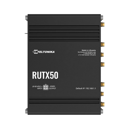 Teltonika RUTX50 industrial 5G router for CCTV remote access and business failover in Australia