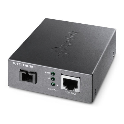 TP - Link TL - FC111B - 20 10/100 Mbps WDM Media Converter - IEEE 802.3u 1550nm 20KM (Compatible with TL - FC111A - 20) - CCTV Guru