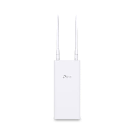 Side view of the water and dust-resistant TP-Link TL-MR100-Outdoor router chassis engineered for harsh outdoor environments.
