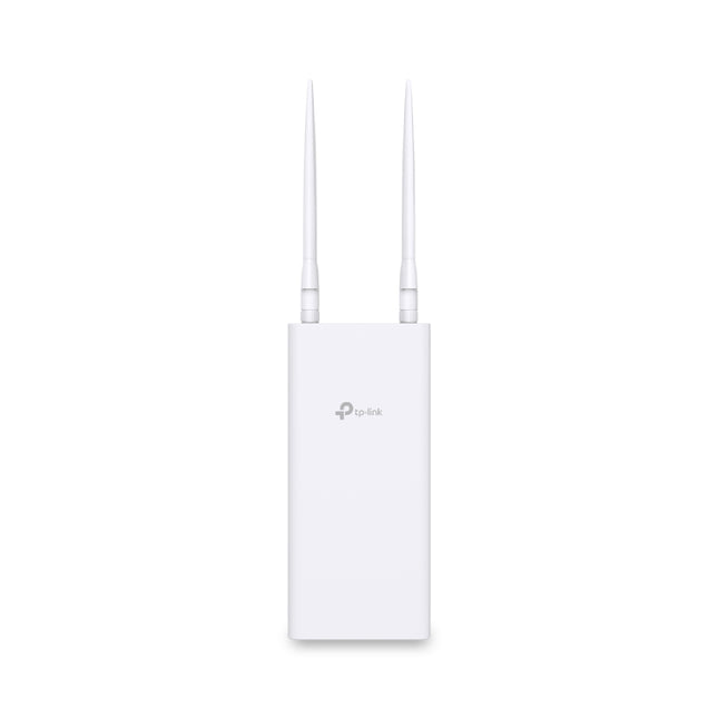Side view of the water and dust-resistant TP-Link TL-MR100-Outdoor router chassis engineered for harsh outdoor environments.