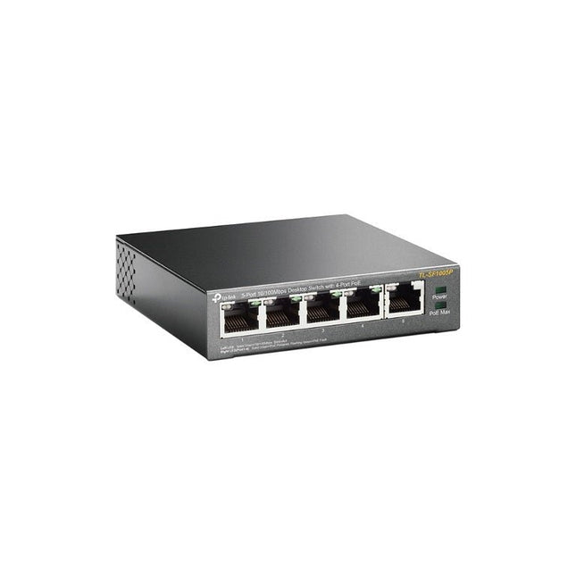 TP - Link TL - SF1005P 5 - Port 10/100Mbps Desktop Switch with 4 - Port PoE 58W IEEE 802.3af compliant 1Gbps Switching - CCTV Guru