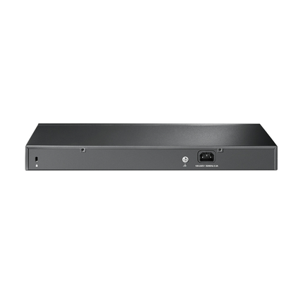 TP-Link TL-SF1016 16-Port rackmount switch kit including mounting brackets, power cord, and user manual.