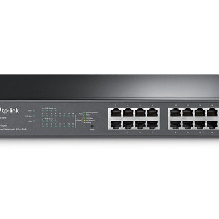 TP - Link TL - SG1016PE JetStream 16 - Port Gigabit Desktop/Rackmount Switch with 8 - Port PoE+ 32Gbps IEEE 802.3af/at Priority Function Mac Address - CCTV Guru