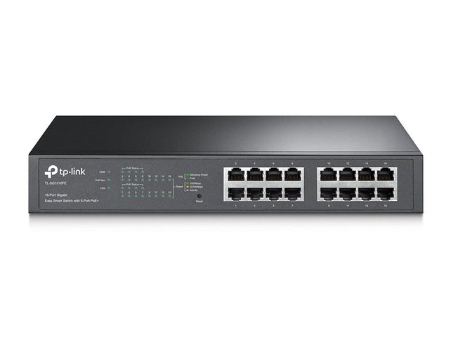TP - Link TL - SG1016PE JetStream 16 - Port Gigabit Desktop/Rackmount Switch with 8 - Port PoE+ 32Gbps IEEE 802.3af/at Priority Function Mac Address - CCTV Guru