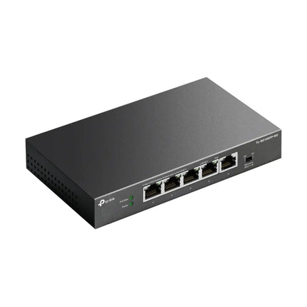 TP-Link TL-SG105PP-M2 5-port multi-gigabit desktop switch with 802.3bt PoE++ to power Wi-Fi 7 access points and high-speed NAS setups.