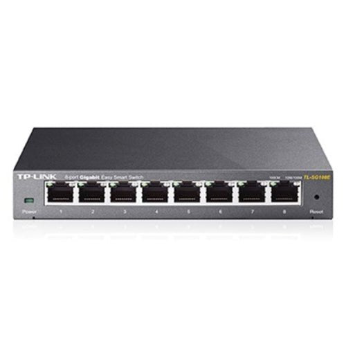 TP - Link TL - SG108E 8 - Port Gigabit Easy Smart Switch Provides network monitoring, traffic prioritization and VLAN Web - based user interface Fanless - CCTV Guru