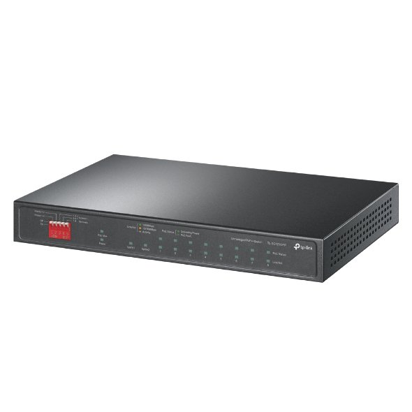 TP - Link 10 - Port Gigabit Desktop Switch with 6 - Port PoE+ and 2 - Port PoE++ - TL - SG1210PP - CCTV Guru