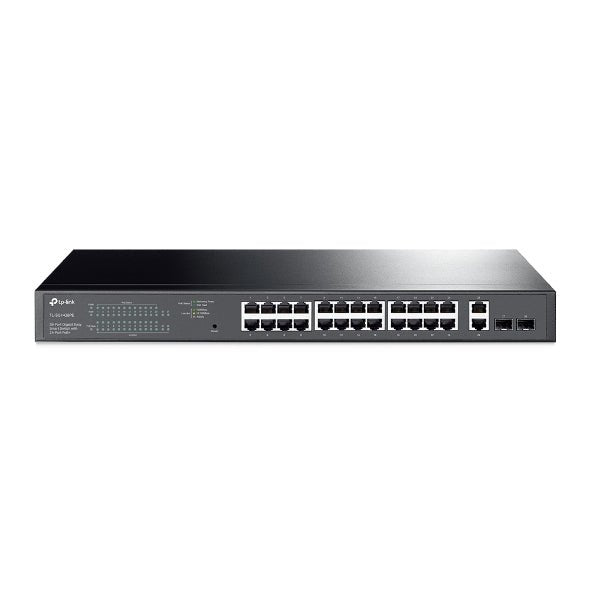 TP - Link TL - SG1428PE 28 - Port Gigabit Easy Smart Switch with 24 - Port PoE+ 32xVLAN 56Gbps Switching Capacity Rack Mountable - CCTV Guru