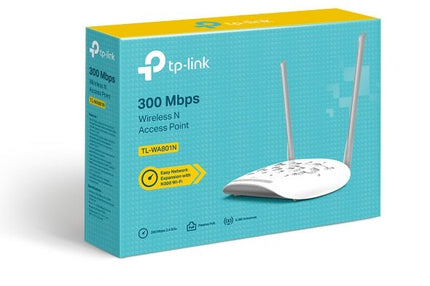 TP - Link TL - WA801N 300Mbps Wireless N Access Point, Multiple Operation Modes, WPA2, Included Passive POE Injector - CCTV Guru