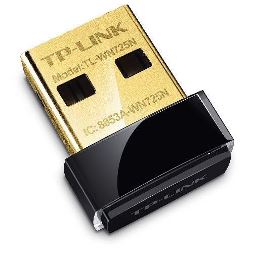 TP - Link TL - WN725N N150 Nano Wireless N USB Adapter 2.4GHz (150Mbps) 1xUSB2 802.11bgn Internal Antenna miniature design for Notebook Laptop - CCTV Guru