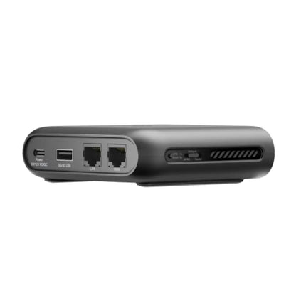 Close-up of the connectivity ports on the TP-Link TL-WR1502X router, showing the WAN/LAN port, LAN port, USB port, and Type-C power input.