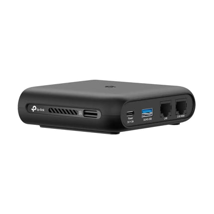 Rear view of TL-WR3002X router showing one Gigabit WAN port and three Gigabit LAN ports.