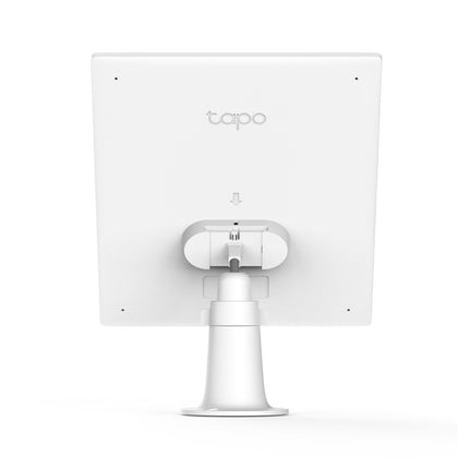 The heavy-duty USB charging cable of the Tapo A202 solar panel, featuring a weatherproof rubber gasket to prevent water ingress.