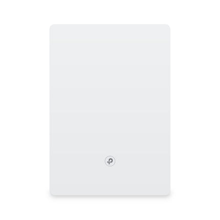 Front view of the ultra-slim, minimalist white TP-Link Archer Air E5 AX3000 dual-band Wi-Fi 6 range extender.