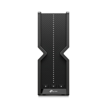 Rear view of the Archer BE700 router highlighting the 10G and 2.5G multi-gigabit Ethernet ports for high-speed wired networking.