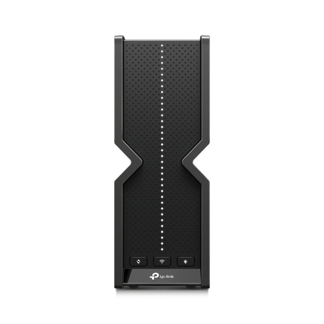 Rear view of the Archer BE700 router highlighting the 10G and 2.5G multi-gigabit Ethernet ports for high-speed wired networking.