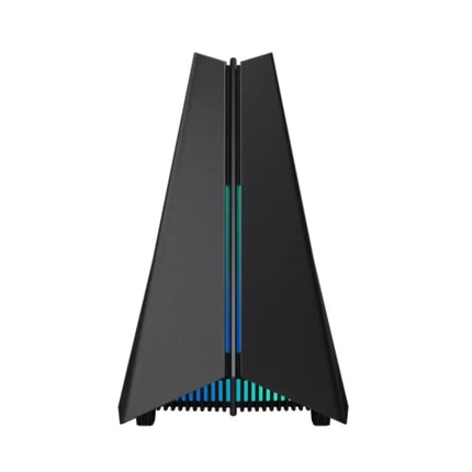 Rear I/O panel of the Archer GXE75 router showing the 2.5 Gbps WAN/LAN port, multiple Gigabit Ethernet ports, and USB connections for high-speed wired gaming.