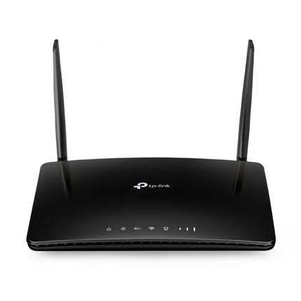 TP-Link Archer MR600 4G+ Cat6 AC1200 Wireless Dual Band Gigabit Router with two detachable advanced LTE antennas.