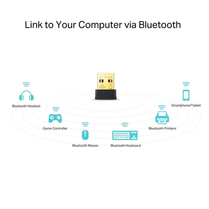 Front view of the TP-Link Australia Archer T2UB Nano dual-band wireless USB adapter featuring a low-profile design that safely stays plugged in.