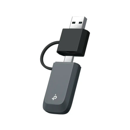 TP-Link Archer TBE230U BE3600 dual-band Wi-Fi 7 mini wireless USB adapter in black with sleek modern design.

Image 2: Lifestyle / In-Use Shot