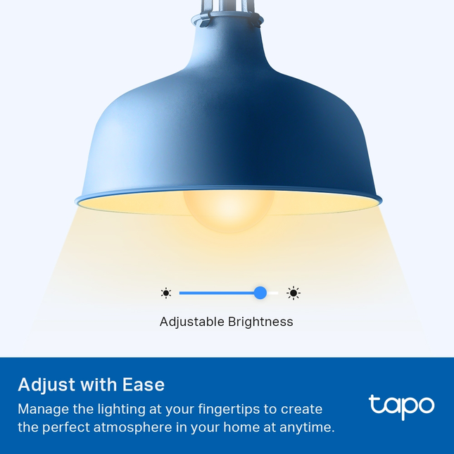 TP-Link Australia Tapo L510E dimmable smart LED bulb compatible with Alexa and Google Assistant, no hub required.