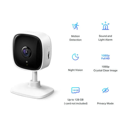 Official retail packaging for the TP-Link TC60 Home Security Wi-Fi Camera.