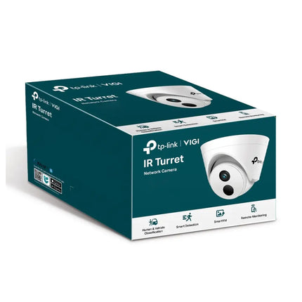 Official retail commercial packaging for the TP-Link VIGI C440I 4MP IR Turret Network Camera.