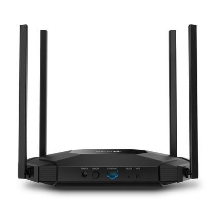 TP-Link TL-WA3001 Wi-Fi 6 Access Point neatly mounted on a wall in a modern office, delivering high-speed wireless internet.