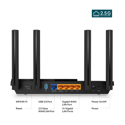 TP-Link Archer AX55 Pro high-speed multi-gigabit wireless router for home networking.