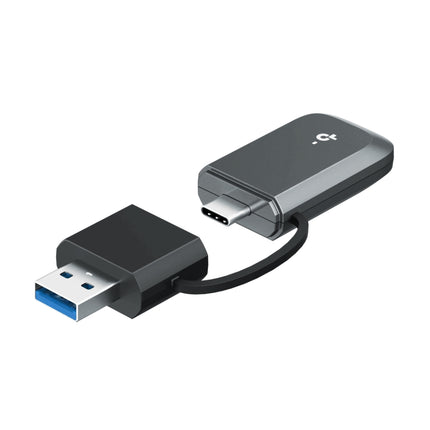 Compact design of the TP-Link Archer TBE400U BE6500 mini wireless USB network card.